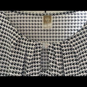 Anne Klein Houndstooth Blouse
